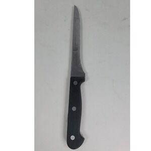 L.C. Germain Lifetime Cutlery Utility Knife Stainless Steel Japan Black Handle